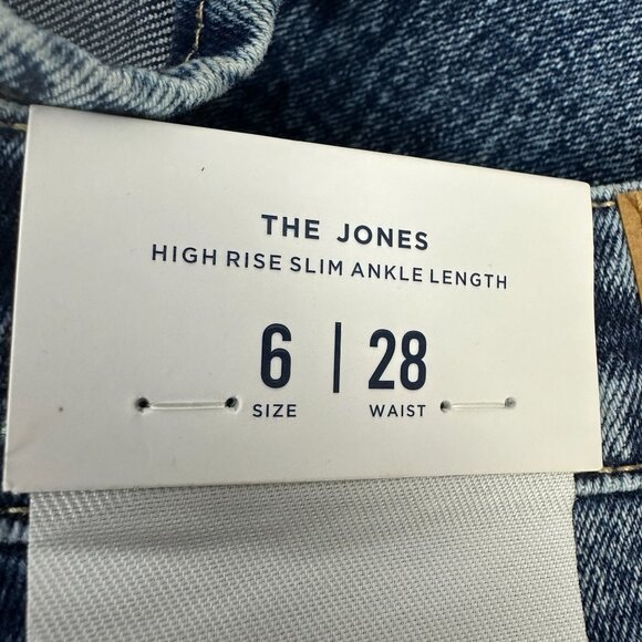 Articles Of Society The Jones High Rise Slim Ankle Jeans Size 6 Deep Lake Denim - Picture 3 of 10